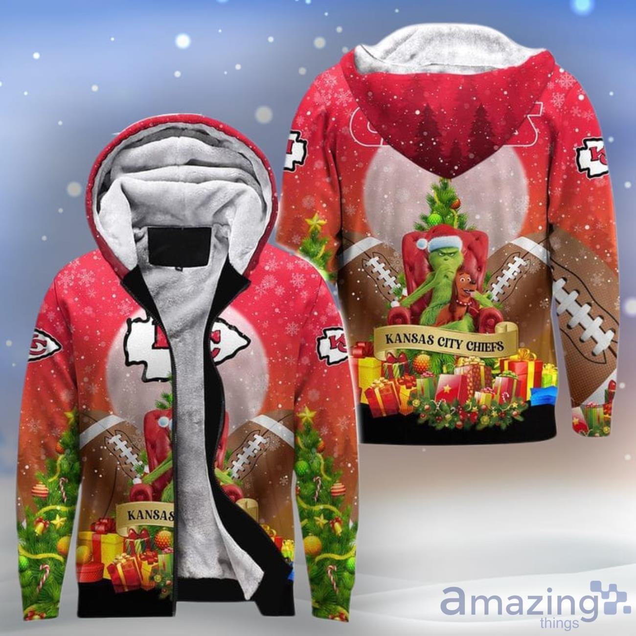 Kansas City Chiefs All Over Print 3D Hoodie Christmas Gift For Fan Club Product Photo 1