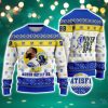 Aaron Donald Never Satisfied LA Rams Never Give Up 2023 Super Bowl NFL Christmas Ugly Sweater