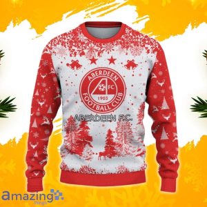Aberdeen F.C. Ugly Christmas Sweater, Xmas Gift Ideas 2023 For Fans Product Photo 2