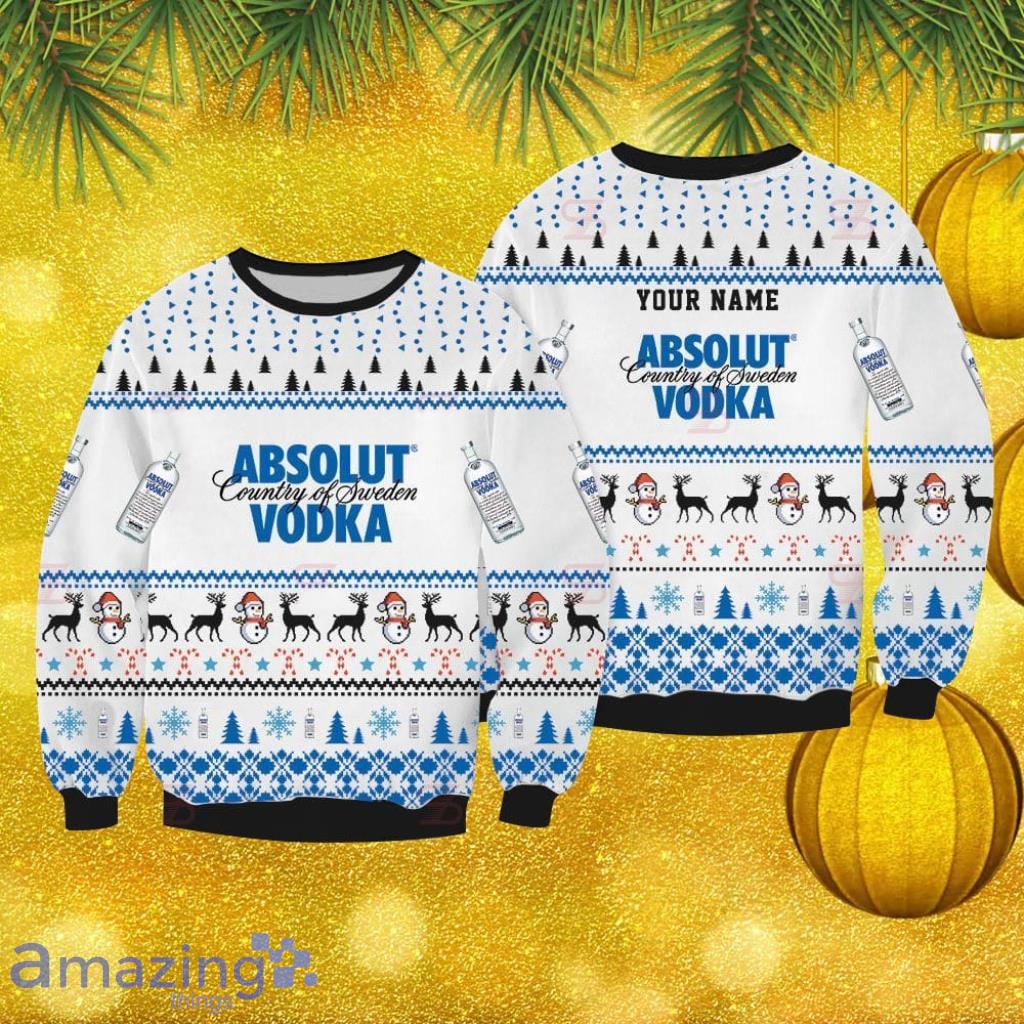 Absolut Vodka Custom Ugly Ugly Sweater Christmas Gift For Men And Women image Absolut Vodka Custom Ugly Ugly Sweater Christmas Gift For Men And Women Product Photo 1