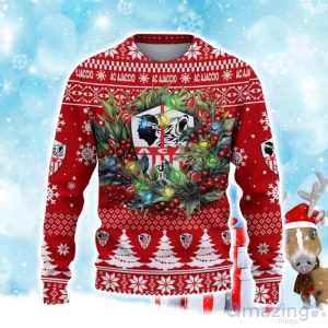AC Ajaccio Ugly Christmas Sweater Gift Ideas For Fans Product Photo 2