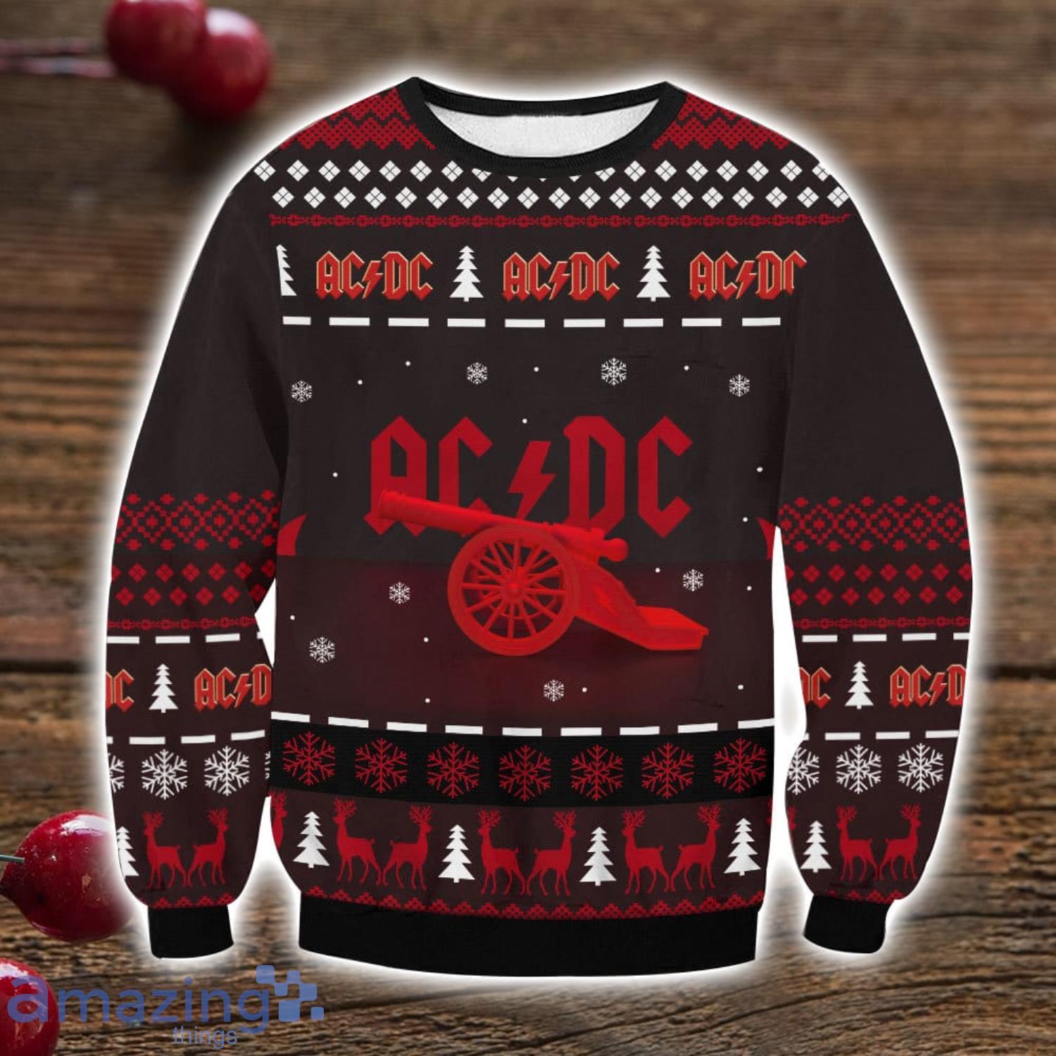 ACDC Cute Sweater Ugly Sweater Christmas Gift For Men And Women image ACDC Cute Sweater Ugly Sweater Christmas Gift For Men And Women Product Photo 1