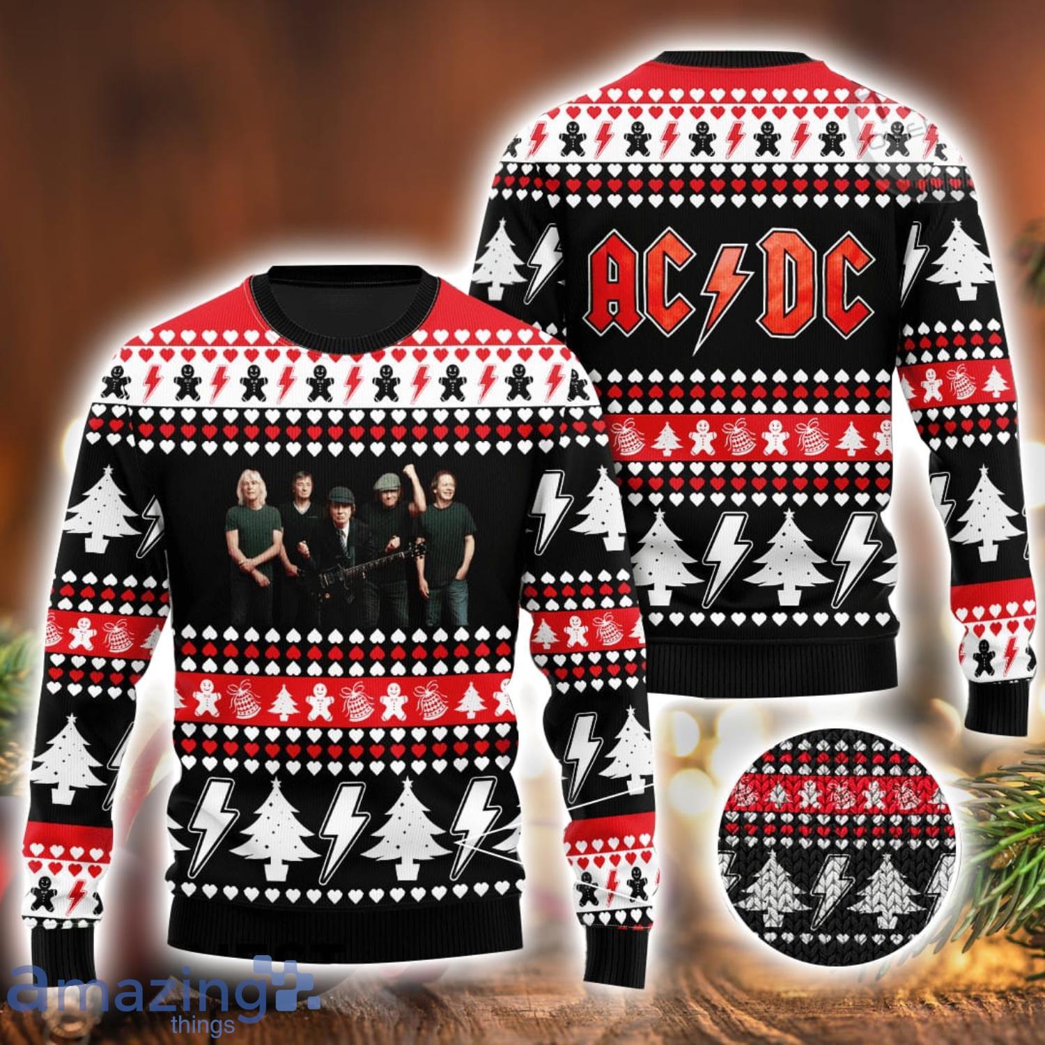 ACDC Fans 3D Ugly Christmas Sweater Christmas Gift Men And Women 2023 Sweater image ACDC Fans 3D Ugly Christmas Sweater Christmas Gift Men And Women 2023 Sweater Product Photo 1