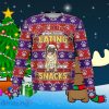 Adorable Pug Snacks 3D All Over Print Ugly Christmas Sweater Style Gift For Men And Women