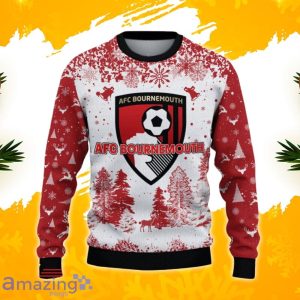 A.F.C. Bournemouth Ugly Christmas Sweater, Xmas Gift Ideas 2023 For Fans Product Photo 2