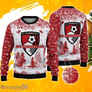 A.F.C. Bournemouth Ugly Christmas Sweater, Xmas Gift Ideas 2023 For Fans Product Photo 1
