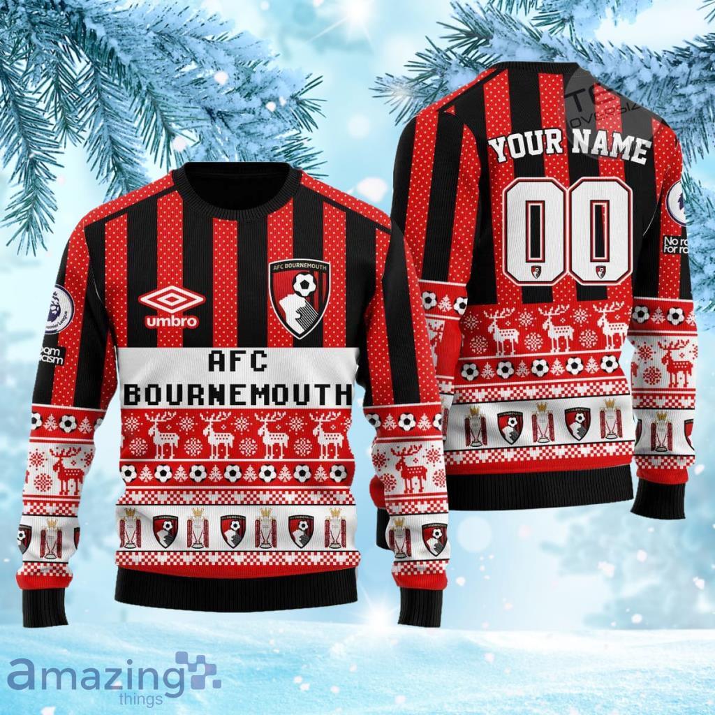 AFC Bournemouth Ugly Christmas Ugly Sweater 3D Gift For Chirstmas image AFC Bournemouth Ugly Christmas Ugly Sweater 3D Gift For Chirstmas Product Photo 1