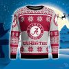 Alabama Crimson Tide Logo Big Snowflake Pattern Ugly Christmas Sweater