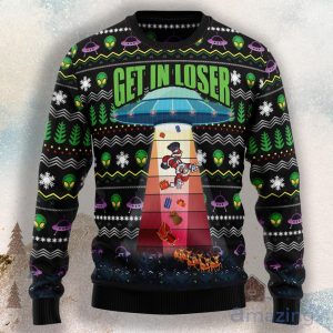 Alien Get In Loser Ugly Christmas Sweater Product Photo 1