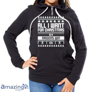 All I Want For Christmas Is A Las Vegas Raiders Win Ugly Christmas Shirt Product Photo 7
