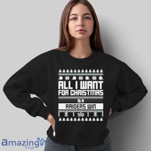 All I Want For Christmas Is A Las Vegas Raiders Win Ugly Christmas Shirt Product Photo 8