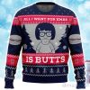All I Want For Xmas Is Butts Bob’s Burgers Ugly Christmas Sweater Xmas Gift For Men Women