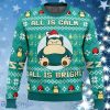 All Is Calm All Bright Snorlax Pokemon Ugly Sweater Impressive Gift