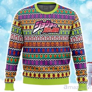 All Symbols Pattern Jojo’s Bizarre Adventure Christmas Sweater Xmas Gift For Men Women Product Photo 1