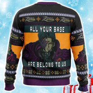 All Your Base Are Belong To Us Zero Wing Ugly Christmas Sweater Product Photo 2