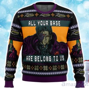 All Your Base Are Belong To Us Zero Wing Ugly Christmas Sweater Product Photo 1