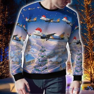Allegiant Air Airbus A319-111 Christmas Ugly Sweater Holiday Sweater Gift Product Photo 2