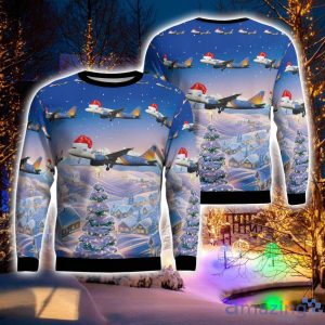 Allegiant Air Airbus A319-111 Christmas Ugly Sweater Holiday Sweater Gift Product Photo 1