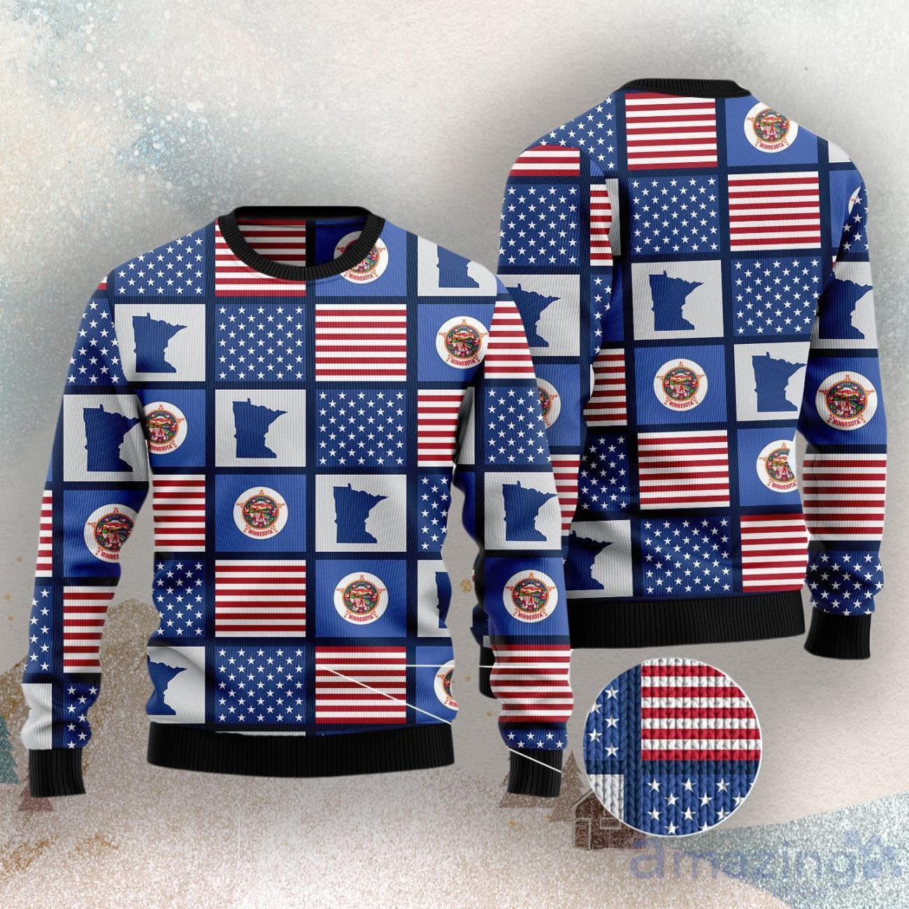 Amazing Minnesota Ugly Christmas Sweater image Amazing Minnesota Ugly Christmas Sweater Product Photo 3