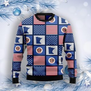 Amazing Minnesota Ugly Christmas Sweater Product Photo 1