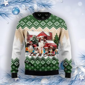 American Foxhound Let It Snow Ugly Christmas Sweater Product Photo 1