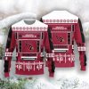 Arizona Cardinals Christmas Ball Snowfalke Pattern Knitted Sweater