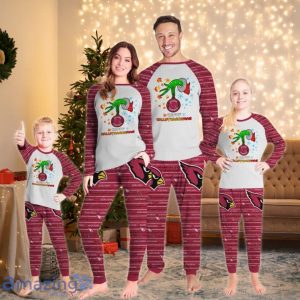 Arizona Cardinals Happy HalloThankmas Grinch Pajamas Set Product Photo 1