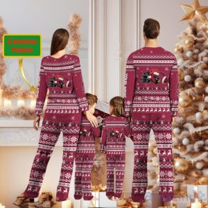 Arizona Cardinals Team Custom Name Christmas Pajamas For Fans Product Photo 2