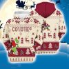 Arizona Coyotes 3D Hooodie Ugly Sweater Sweatshirt Christmas Pattern Grinch Custom Name Ice Hockey NHL Fans