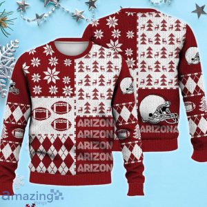 Arizona Ugly Sweater Christmas, Retro Football American Sweatshirt Pattern 3D For Fans Product Photo 1