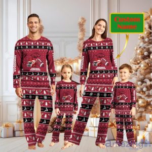 Arkansas Razorbacks Personalized Christmas Pajamas For Fans Product Photo 1