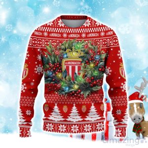 AS Monaco Ugly Christmas Sweater Gift Ideas For Fans Product Photo 2