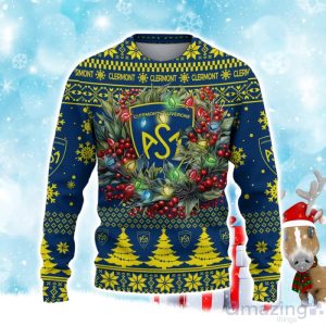 ASM Clermont Auvergne Ugly Christmas Sweater Gift Ideas For Fans Product Photo 2