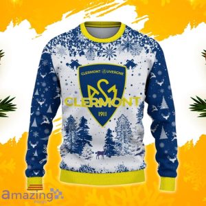 ASM Clermont Auvergne Ugly Christmas Sweater, Xmas Gift Ideas 2023 For Fans Product Photo 2