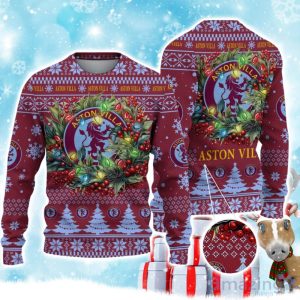 Aston Villa F.C Ugly Christmas Sweater Gift Ideas For Fans Product Photo 1