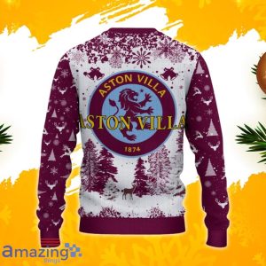 Aston Villa F.C Ugly Christmas Sweater, Xmas Gift Ideas 2023 For Fans Product Photo 3