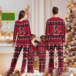 Atlanta Falcons Personalized Christmas Pajamas For Fans Product Photo 2