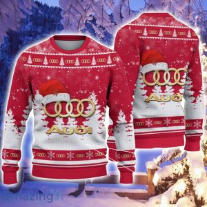 Audi Santa Hat Pattern Ugly Christmas Sweater For Men And Women Product Photo 1