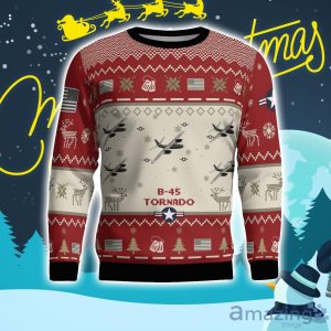 B-45 Tornado B45 Aircraft Ugly Christmas Sweater Christmas Gift Veteran 3D Sweater Product Photo 2