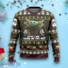 Baby Yoda Cute, I Am Star Wars The Mandalorian Ugly Christmas Sweater