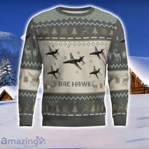 BAE Systems Hawk Aircraft Ugly Christmas Sweater Aircraft Lover Gift Veteran Aircraft All Over Printed Sweater image BAE Systems Hawk Aircraft Ugly Christmas Sweater Aircraft Lover Gift Veteran Aircraft All Over Printed Sweater Product Photo 2