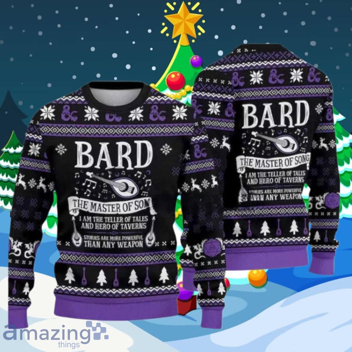 Bard The Master Of Song Ugly Christmas Sweater Best Gifts Product Photo 1