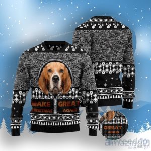 Beagle Make Christmas Great Again Ugly Christmas Sweater For Men & Women Product Photo 3
