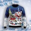 Beagle Santa Sled Ugly Christmas Sweater
