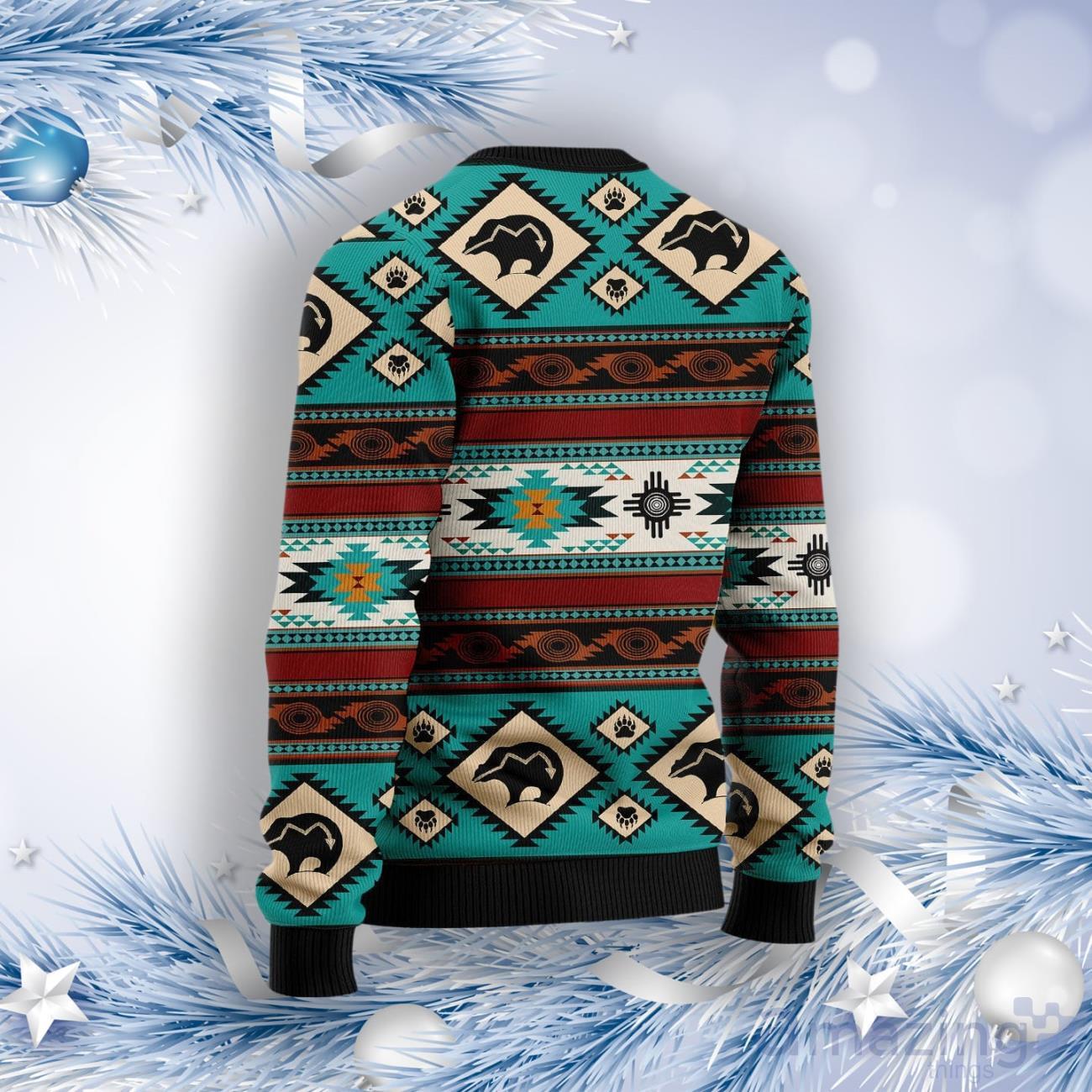 Bear Wild And Free Ugly Christmas Sweater image Bear Wild And Free Ugly Christmas Sweater Product Photo 2