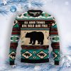 Bear Wild And Free Ugly Christmas Sweater