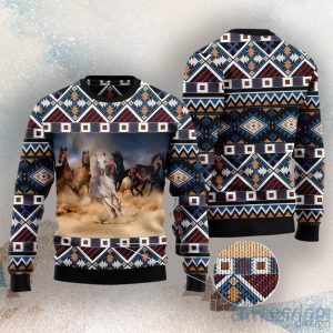 Beautiful Horses Ugly Christmas Sweater For Men & Women Product Photo 3