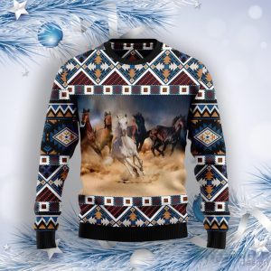 Beautiful Horses Ugly Christmas Sweater For Men & Women Product Photo 1