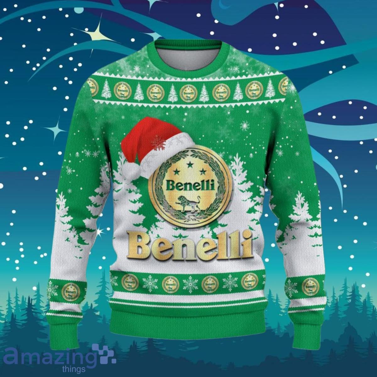 Benelli Ugly Christmas Sweater Unique Gifts For Men Women image Benelli Ugly Christmas Sweater Unique Gifts For Men Women Product Photo 2