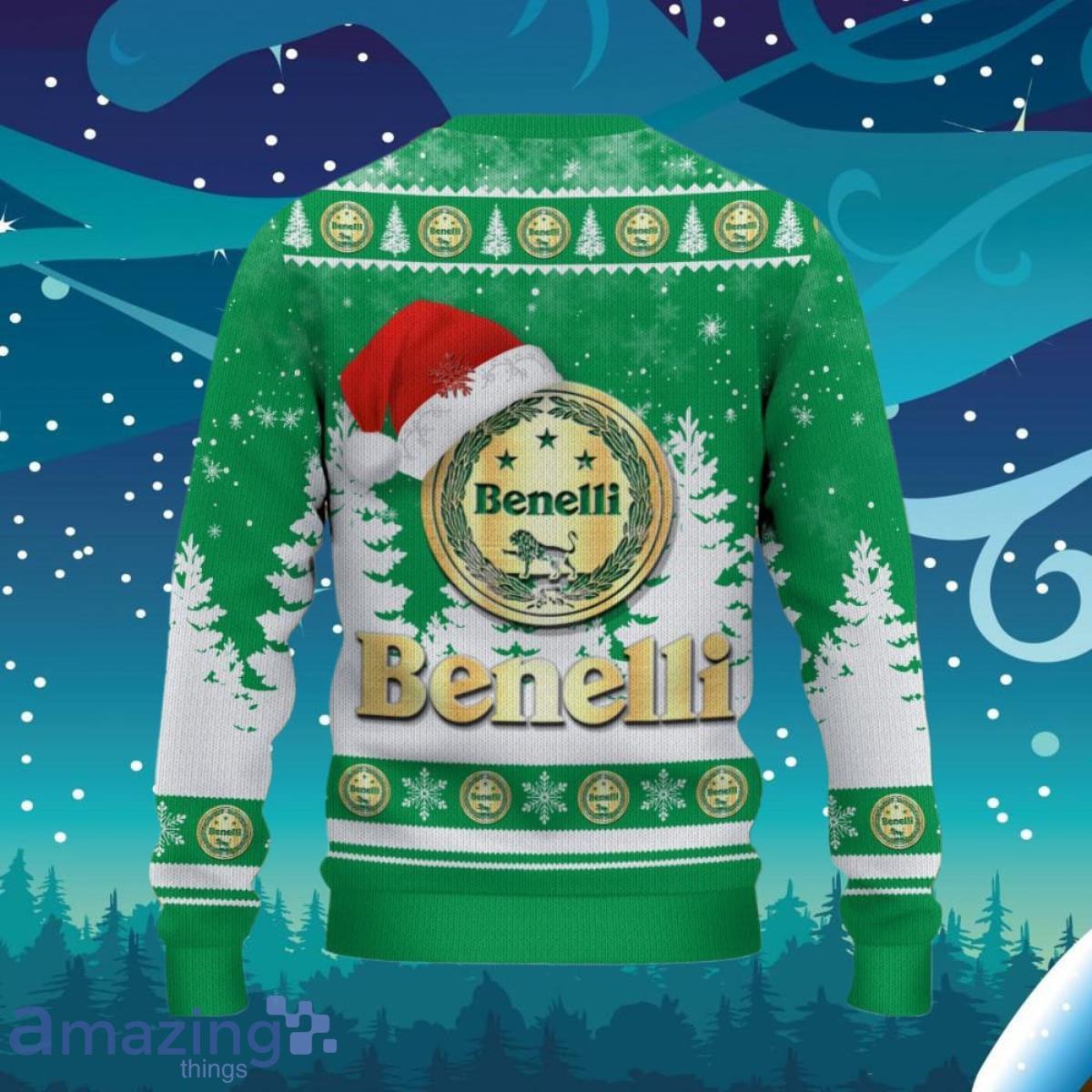 Benelli Ugly Christmas Sweater Unique Gifts For Men Women image Benelli Ugly Christmas Sweater Unique Gifts For Men Women Product Photo 3